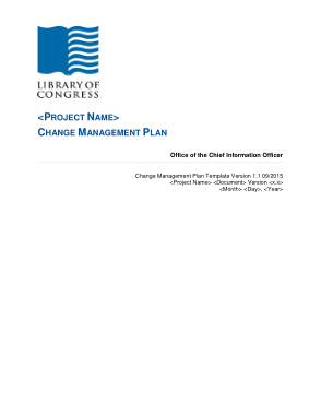 Free Download PDF Books, Change Management Plan Sample Template