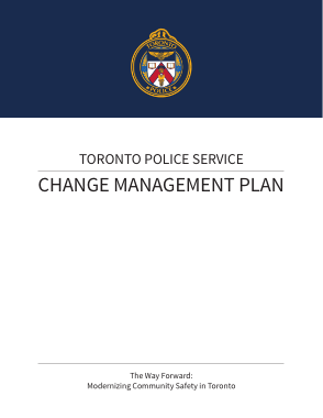 Police Change Management Plan Sample Template