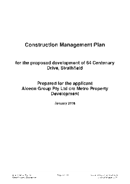 Construction Management Plan Propose Template
