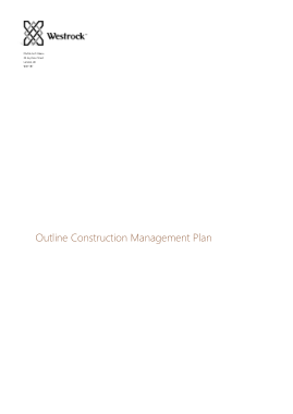Outline Construction Management Plan Template
