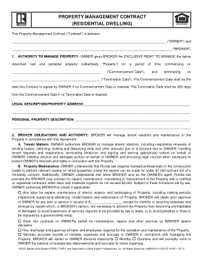 Residential Property Management Contract Template