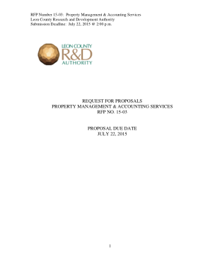 Request For Proposal Property Management Template