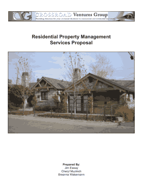 Free Download PDF Books, Residential Property Management Proposal Template