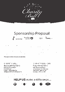 Charity Event Sponsorship Proposal Template
