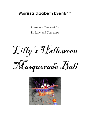 Halloween Party Event Proposal Template