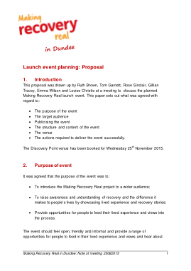 Property Launching Event Proposal Template