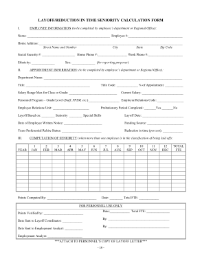 Layoff Notice Form in Word Template