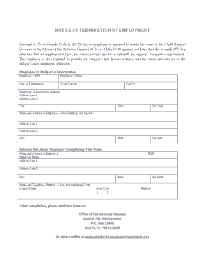 Free Download PDF Books, Employee Termination Notice Form Template