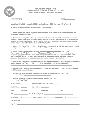 Army Letter of Intent Format Template