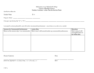 Career Student Action Plan Template