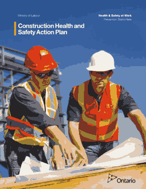 Construction Health And Safety Action Plan Sample Template