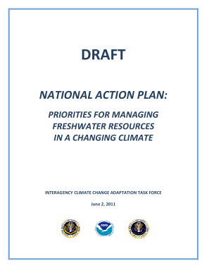 Draft National Action Plan Template