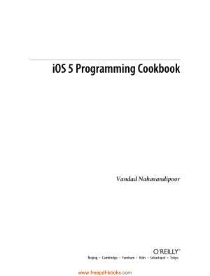 Programming iOS 5 Cookbook