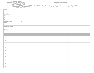 Project Action Plan Pdf Template