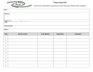 Free Download PDF Books, Project Action Plan Template
