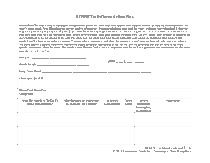 Youth Team Action Plan Sample Template