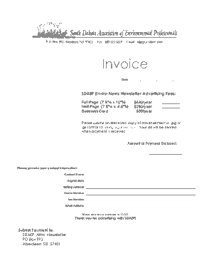 Free Download PDF Books, Advertising Invoice Format Template