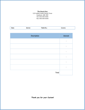 Blank Invoice Sample Template