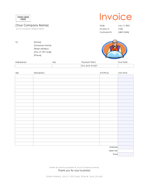 Free Blank Invoice Template