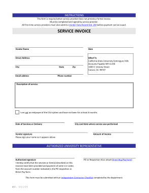 Accounting Service Business Invoice Sample Template
