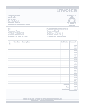Generic Business Invoice Template
