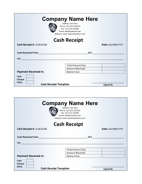 Free Download PDF Books, Cash Invoice Receipt Template