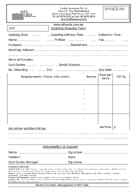 Free Download PDF Books, Catering Invoice Request Form Template