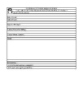 Catering Invoice Simple Template