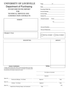 Construction Invoice Sample Template