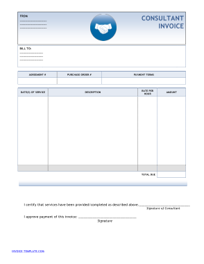 Business Consulting Receipt Template