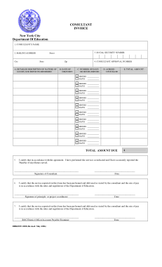 Consulting Invoice Examples Template