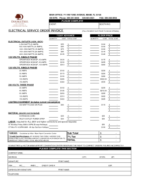 Electrical Service Template