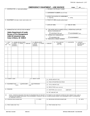 Free Download PDF Books, Emergency Equipment UseInvoice Template