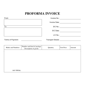 Free Download PDF Books, Excel Proforma Invoices Template