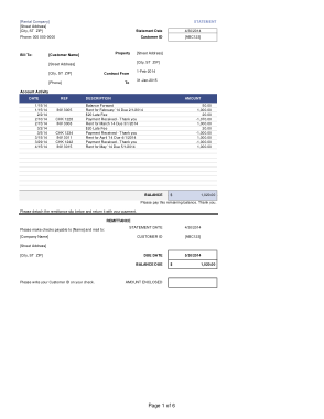Rental Property Invoice Template