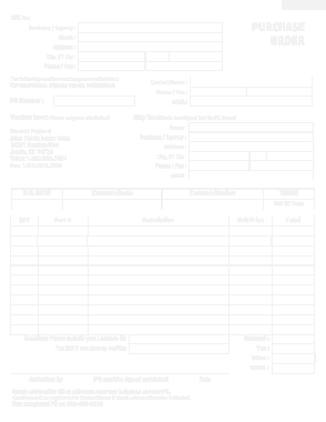 Purchase Order Invoice Sample Template