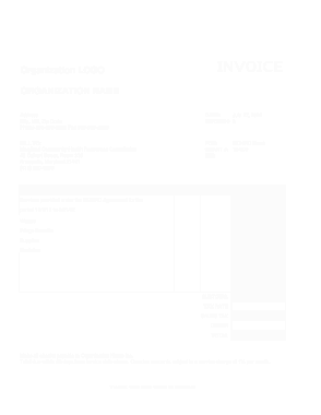 Sample Excel Invoice Template