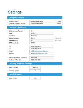 Service Invoice with Customer List Template