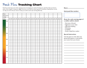 Peak Flow Tracking Chart Template