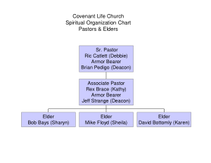 Church Spiritual Organization Chart Template