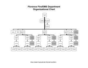 Florence Fire Department Organizational Chart Template