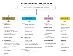 Organizational Chart For Agency Template