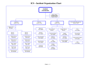 Printable ICS Organizational Chart Template