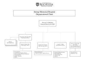 Strong Memorial Hospital Organizational Chart Template
