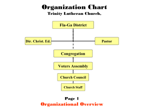 Trinity Church Organization Chart Template