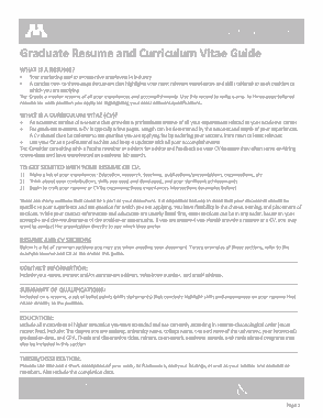 Student CV Example Template