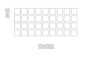 Blank Classroom Seating Chart Template