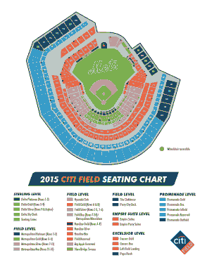 Free Download PDF Books, City Field Seating Chart Sample Template