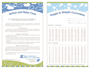 Weight Conversion Chart Sample Template