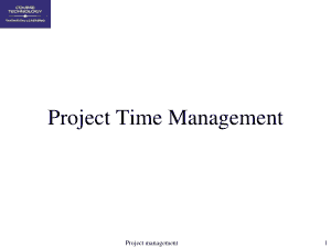 Project Time Management Chart Template